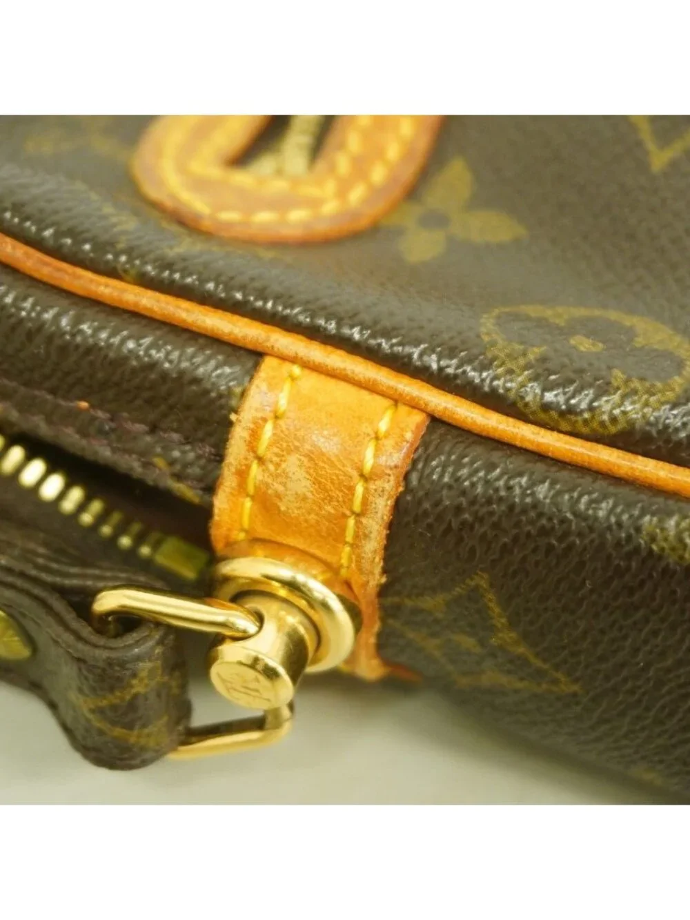 Louis Vuitton Clutch Monogram Marly Dragonne GM Brown
